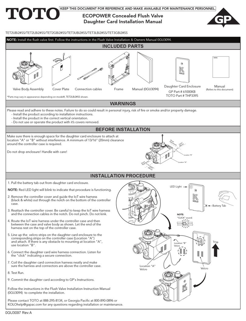 Toto EcoPower User manual