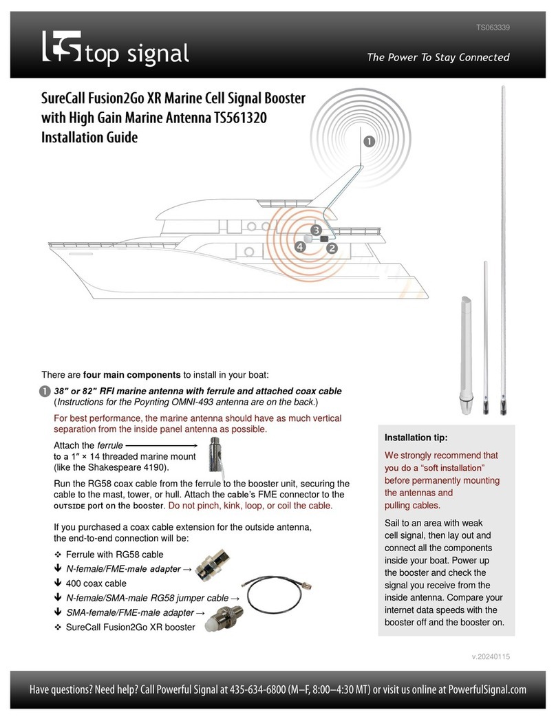 Top Signal SureCaII Fusion2Go XR installation guide