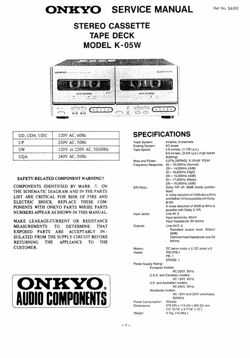 Onkyo K-05W User manual