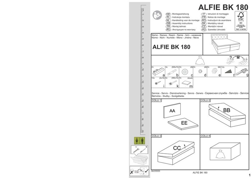 Leonique ALFIE BK 180 Assembly instructions