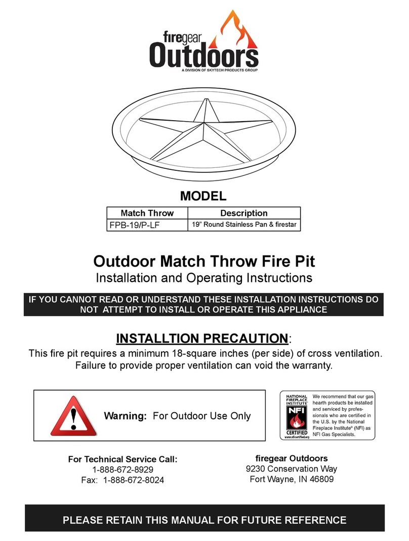Skytech firegear Outdoors FPB-19/P-LF User manual
