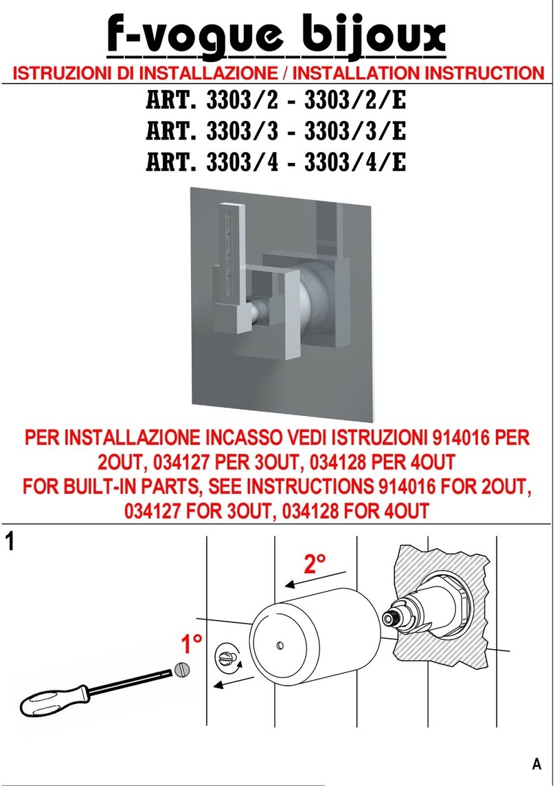 BELLOSTA f-vogue bijoux 3303/2 Installation instruction