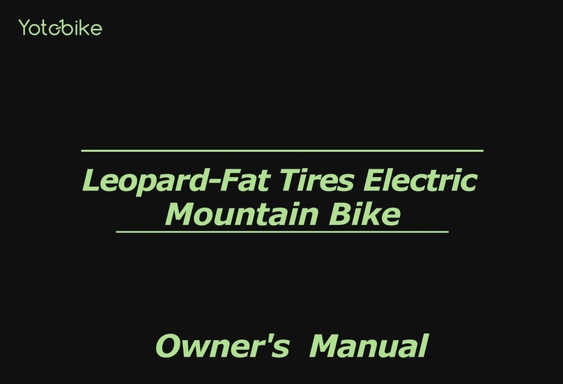 Yotobike Leopard-Fat owner's manual