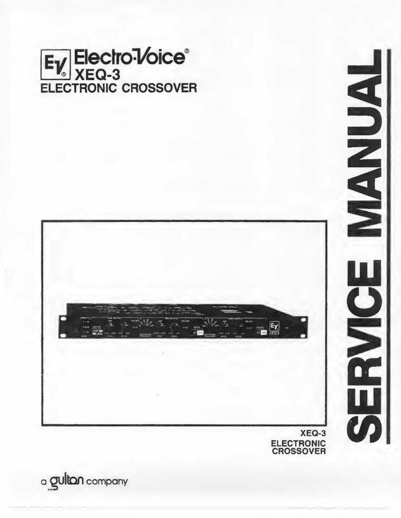 gulton Electro-Voice XEQ-3 Service manual