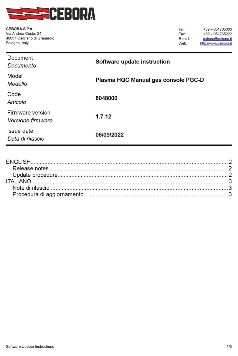 Cebora 948 Technical manual