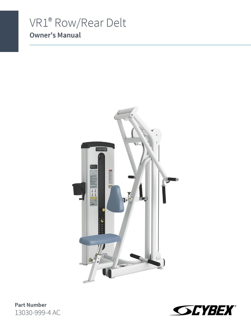 CYBEX VR1 Row/Rear Delt User manual