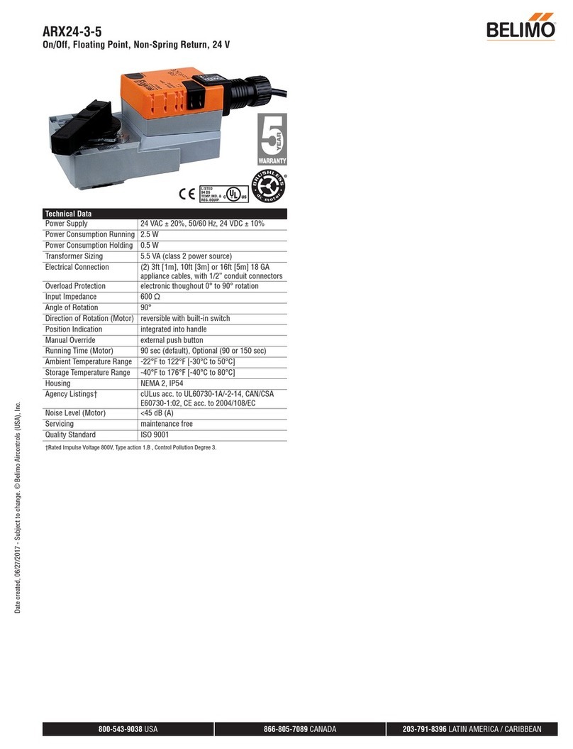 Belimo ARX24-3-5 User manual Belimo ARX24-3-5 User manual