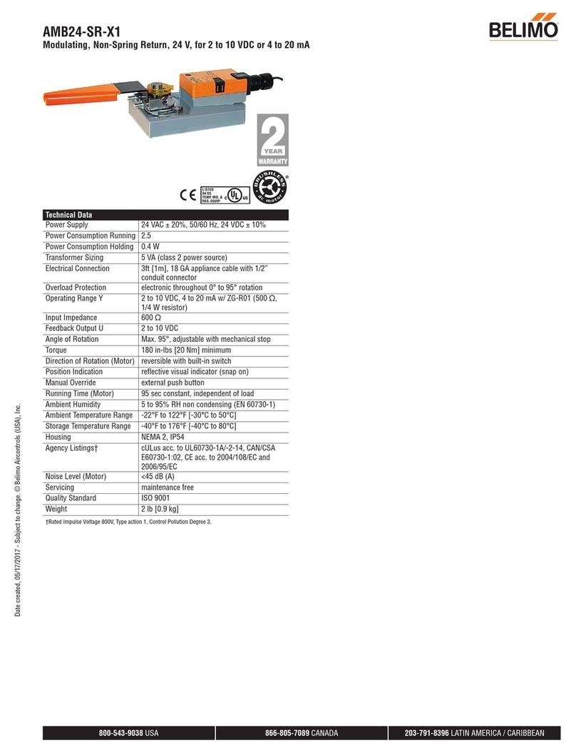 Belimo AMB24-SR-X1 manual