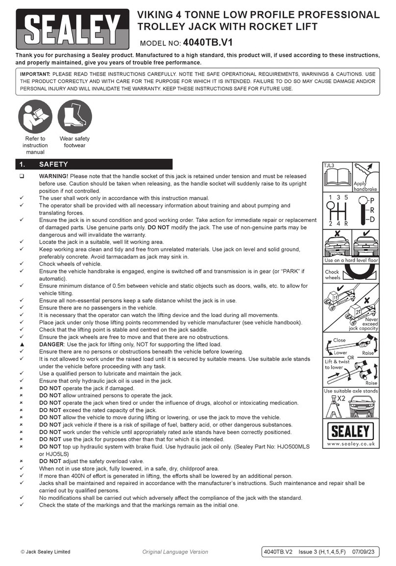 Sealey 4040TB.V1 manual