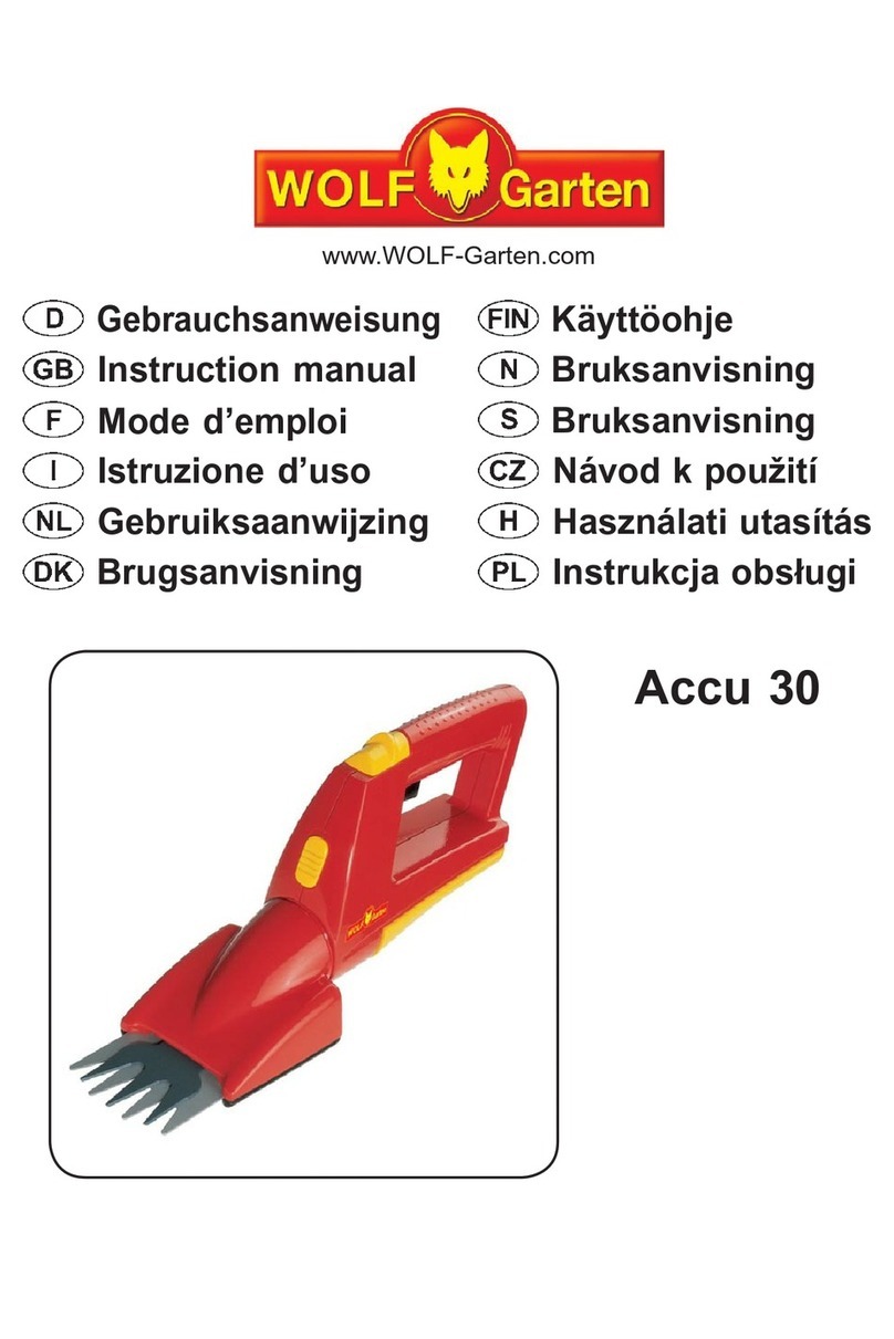 Wolf Garten Accu 30 instruction manual