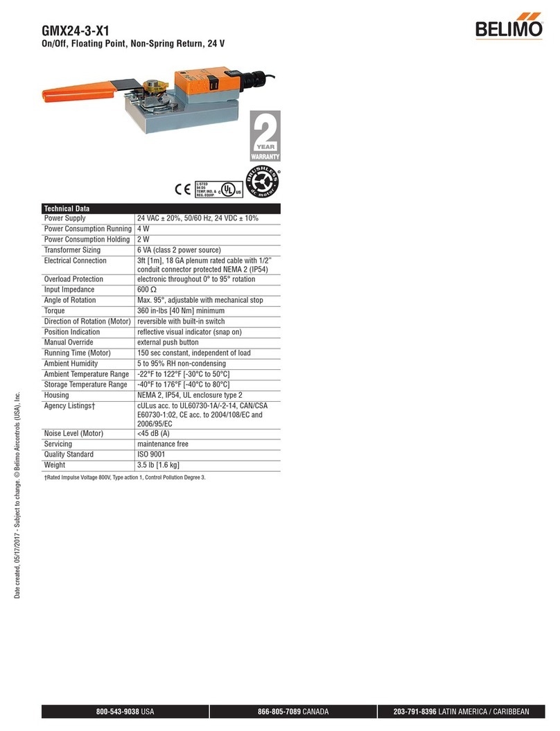 Belimo GMX24-3-X1 manual
