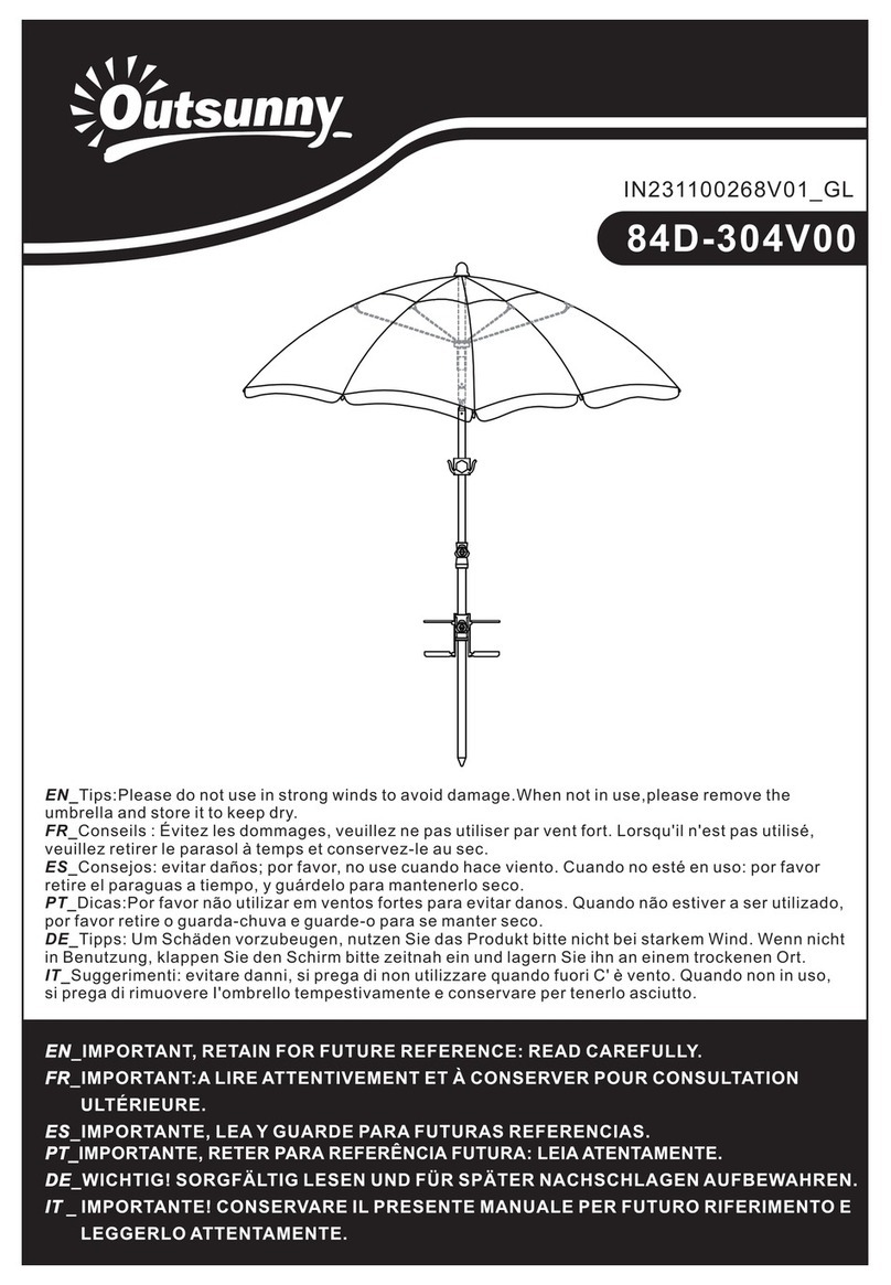 Outsunny 84D-304V00 manual Outsunny 84D-304V00 manual