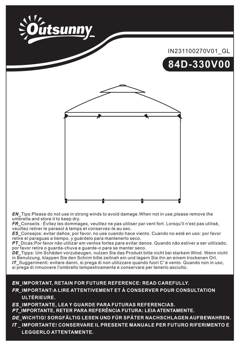 Outsunny 84D-330V00 User manual