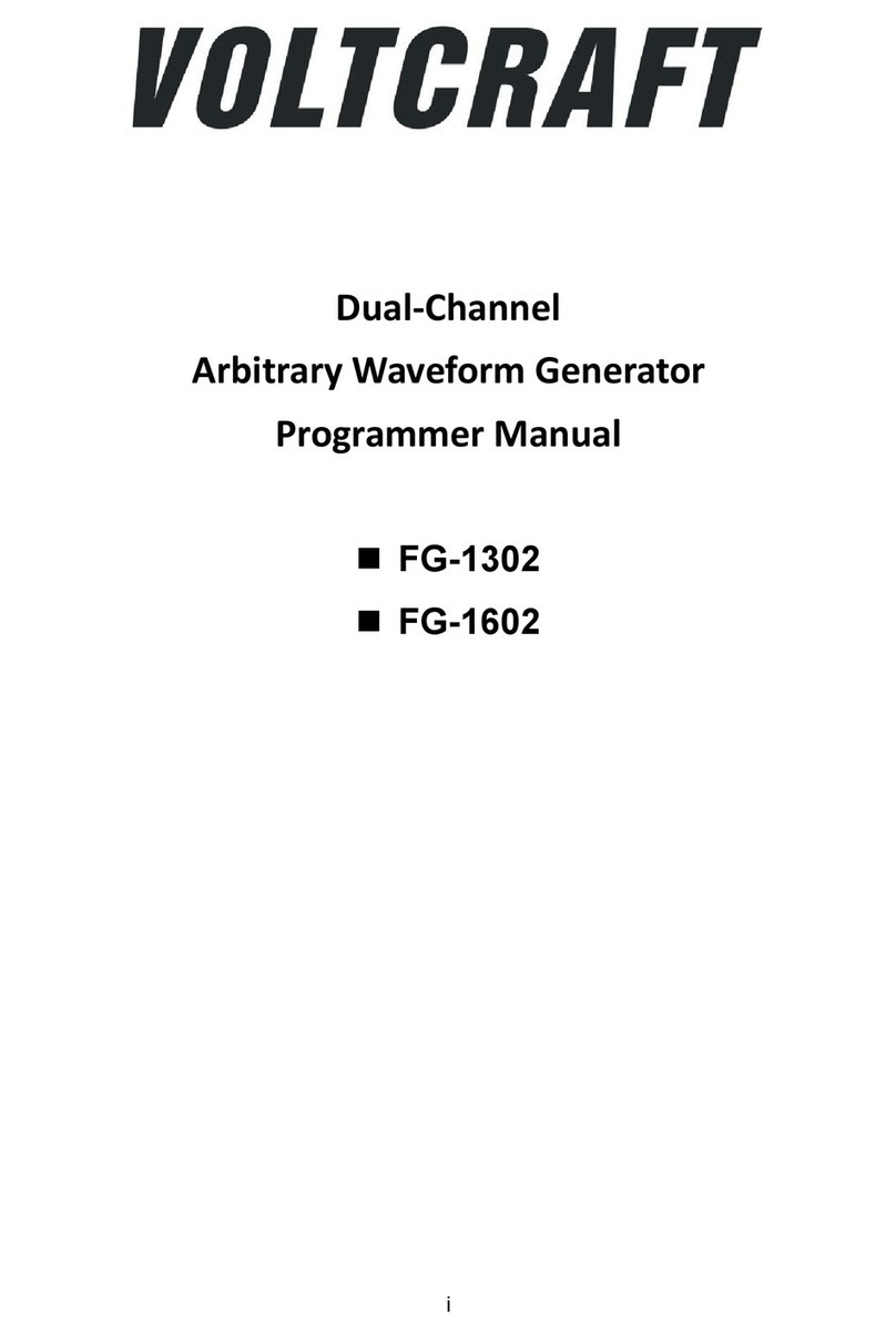 VOLTCRAFT FG-1602 Programmer's manual