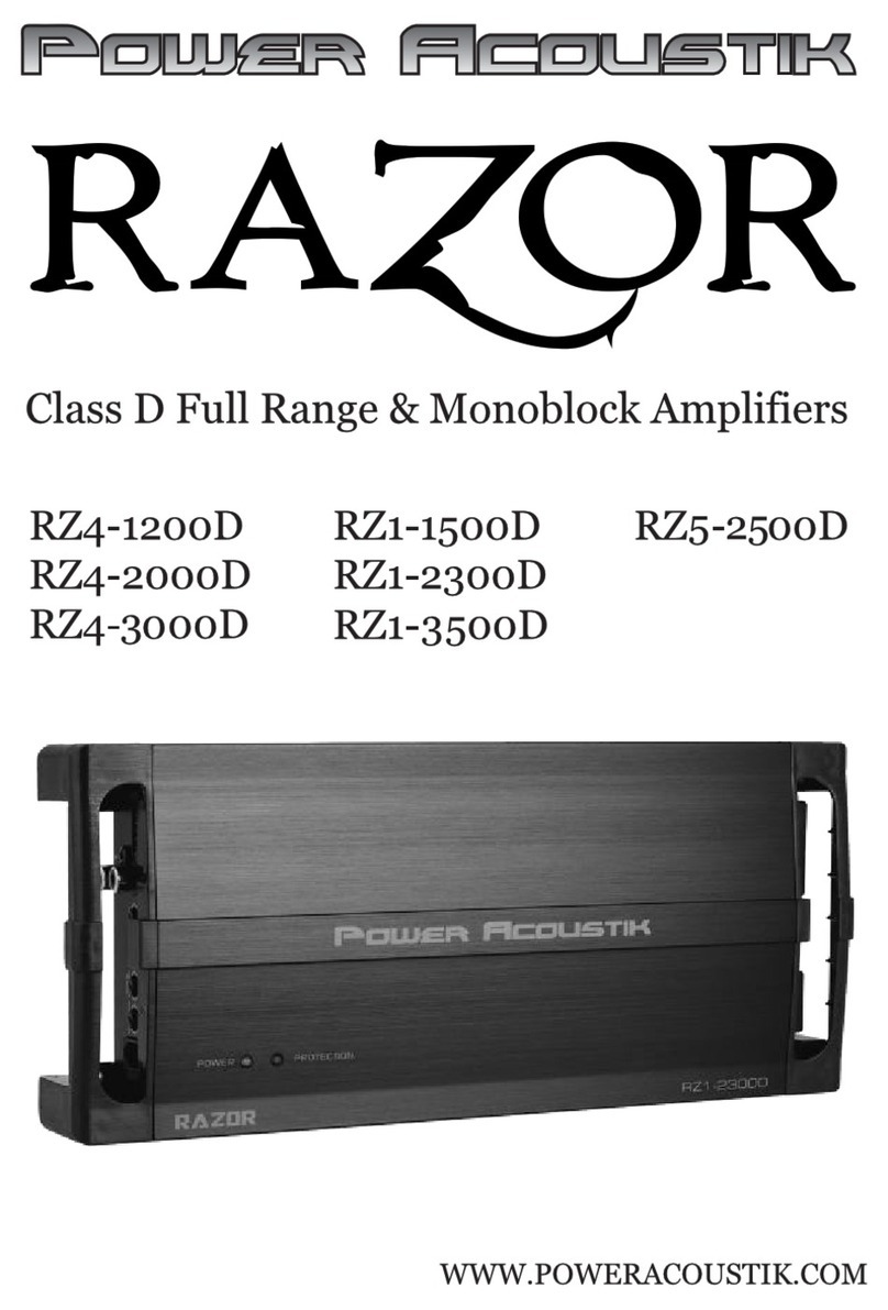 PowerAcoustik Razor RZ4-1200D User manual