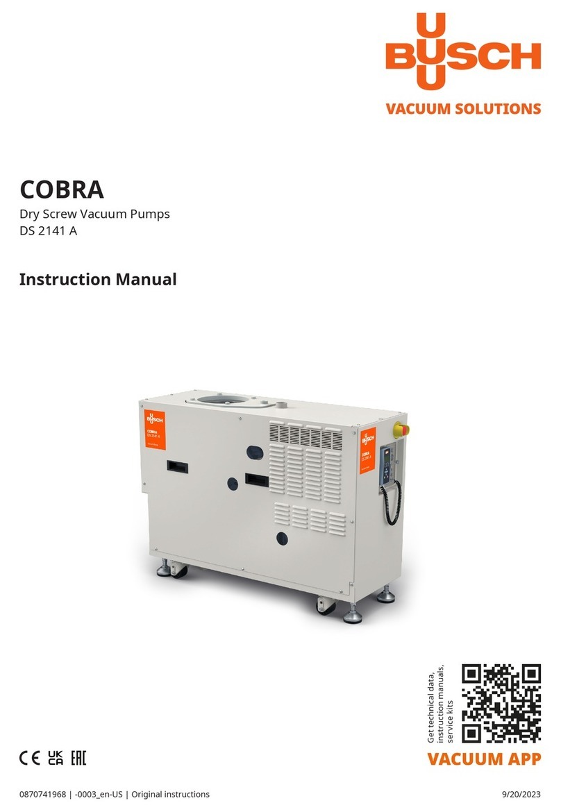 BUSCH COBRA DS 2141 A instruction manual