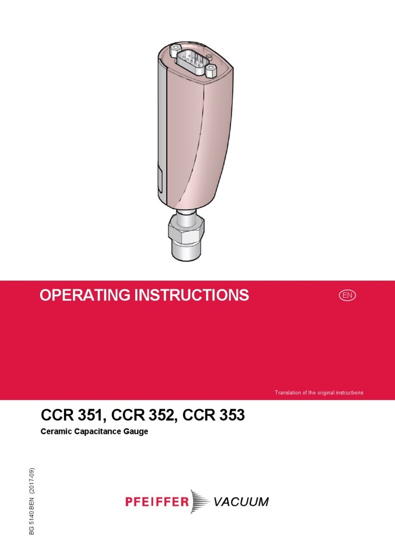 Pfeiffer Vacuum CCR 351 User manual