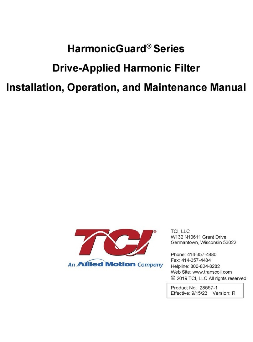 Allied Motion TCI HarmonicGuard Series Installation, operation and maintenance manual Allied Motion TCI HarmonicGuard Series Installation, operation and maintenance manual