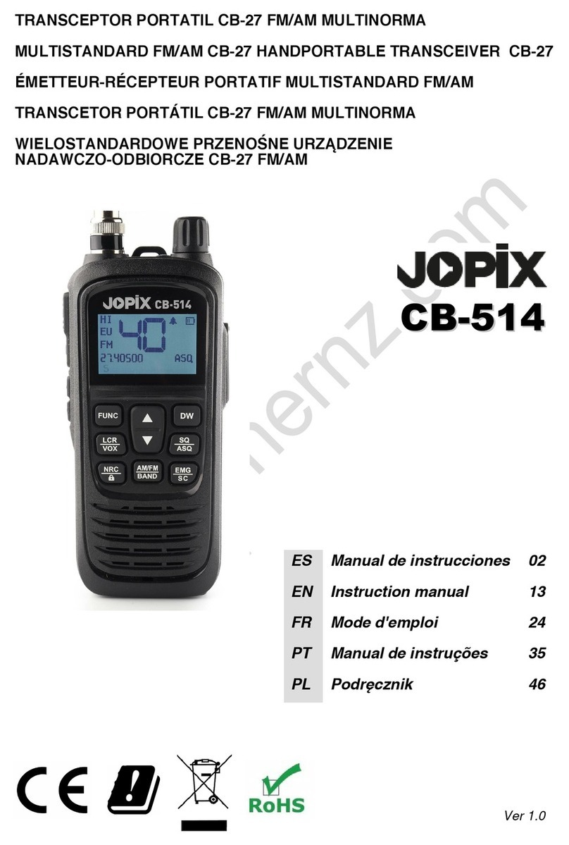 JOPIX CB-514 instruction manual