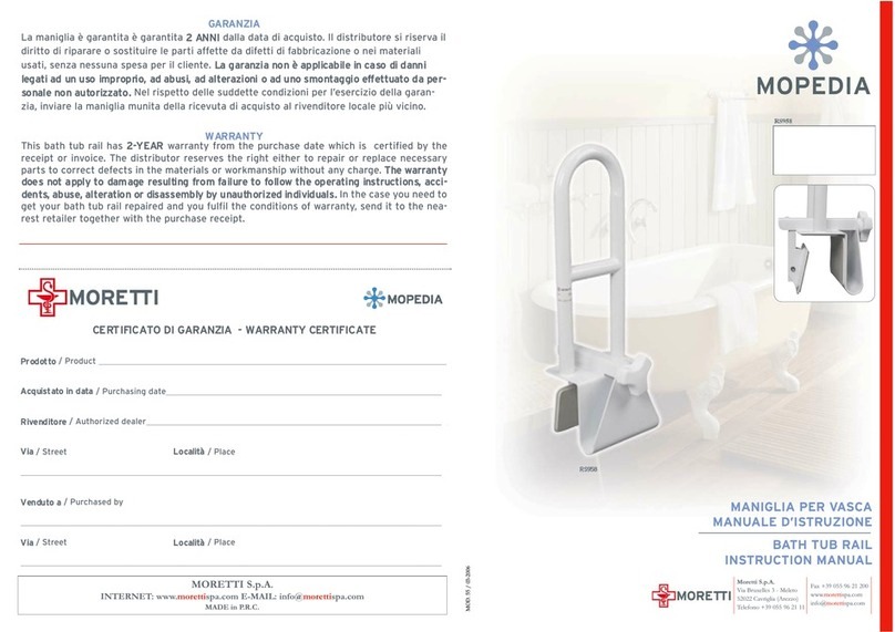 Moretti MOPEDIA RS958 instruction manual
