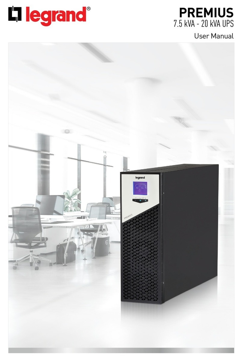 LEGRAND PREMIUS 7.5kVA user manual