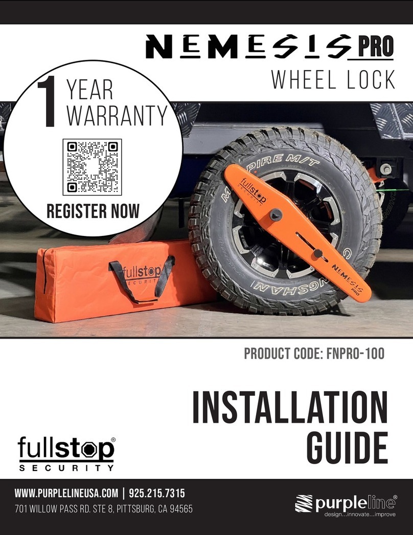 Purpleline fullstop SECURITY NEMESIS PRO installation guide