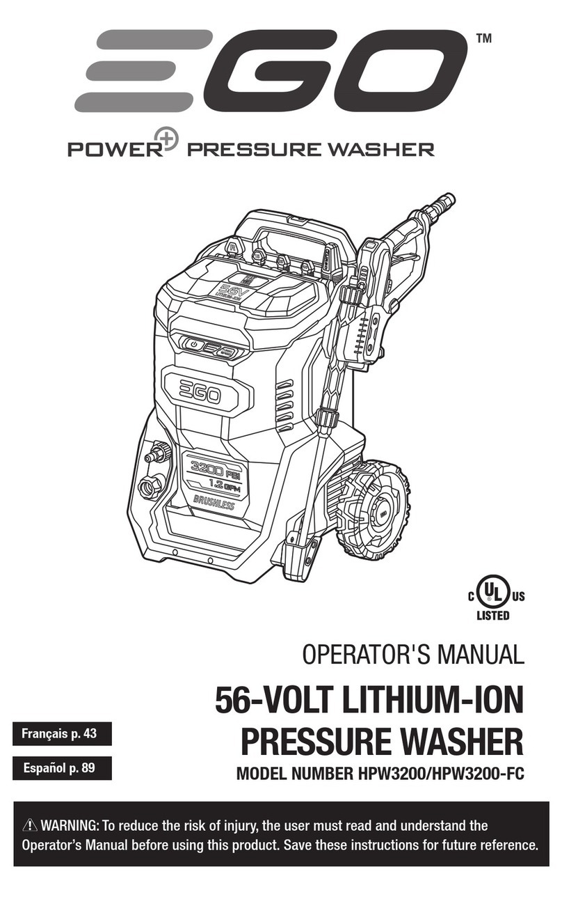 Ego Power+ HPW3200 Operator's manual