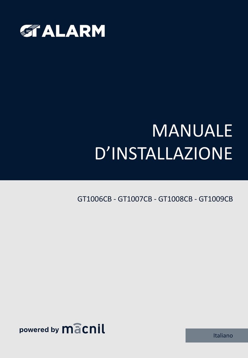 macnil GT ALARM GT1006CB installation manual