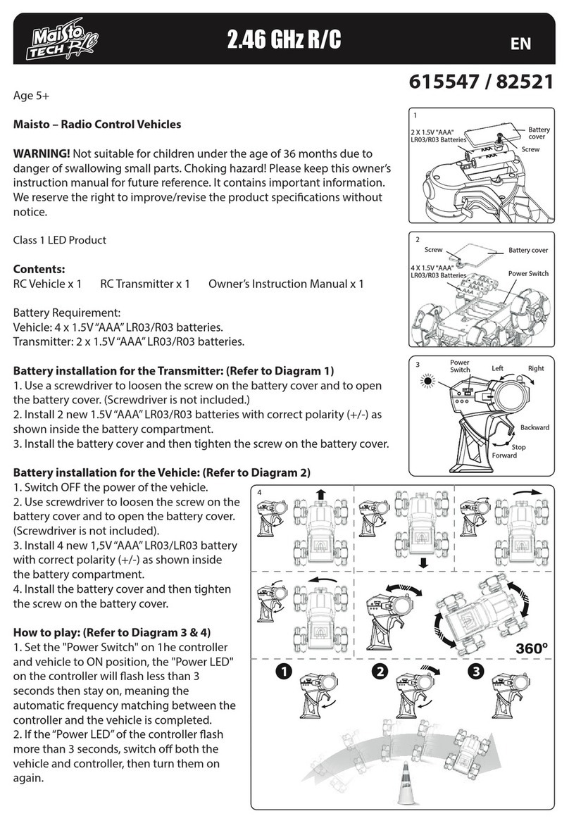 Maisto TECH R/C 615547 quick start guide Maisto TECH R/C 615547 quick start guide