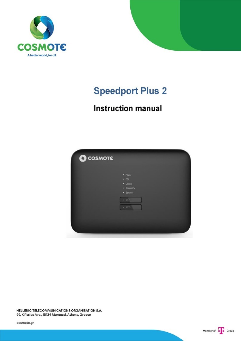 Cosmote Speedport Plus 2 instruction manual