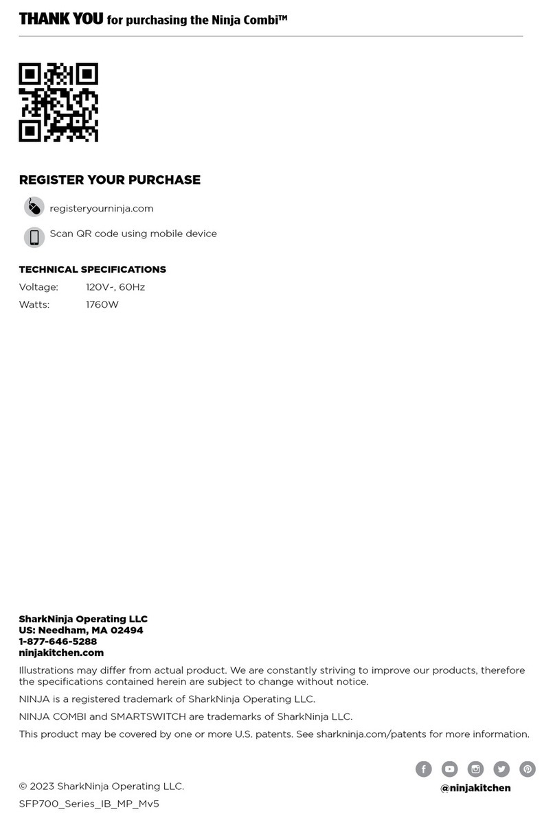 Shark NINJA COMBI SFP700 Series owner's guide