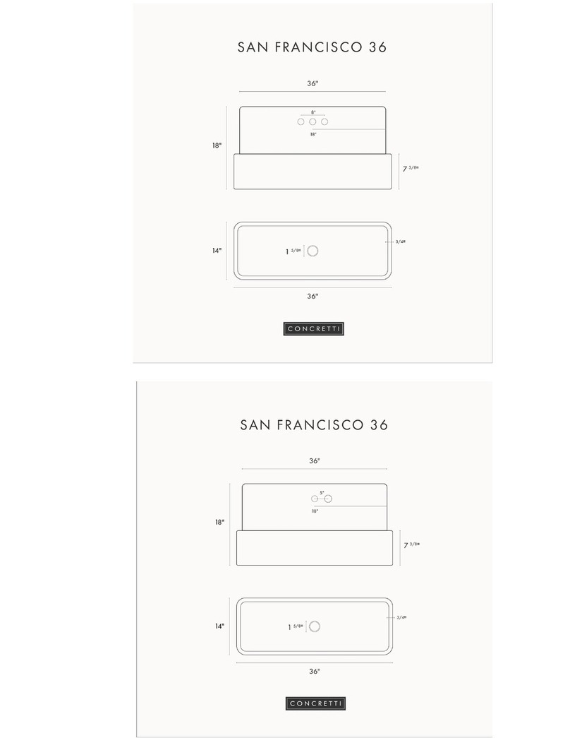 CONCRETTI SAN FRANCISCO 36 installation guide