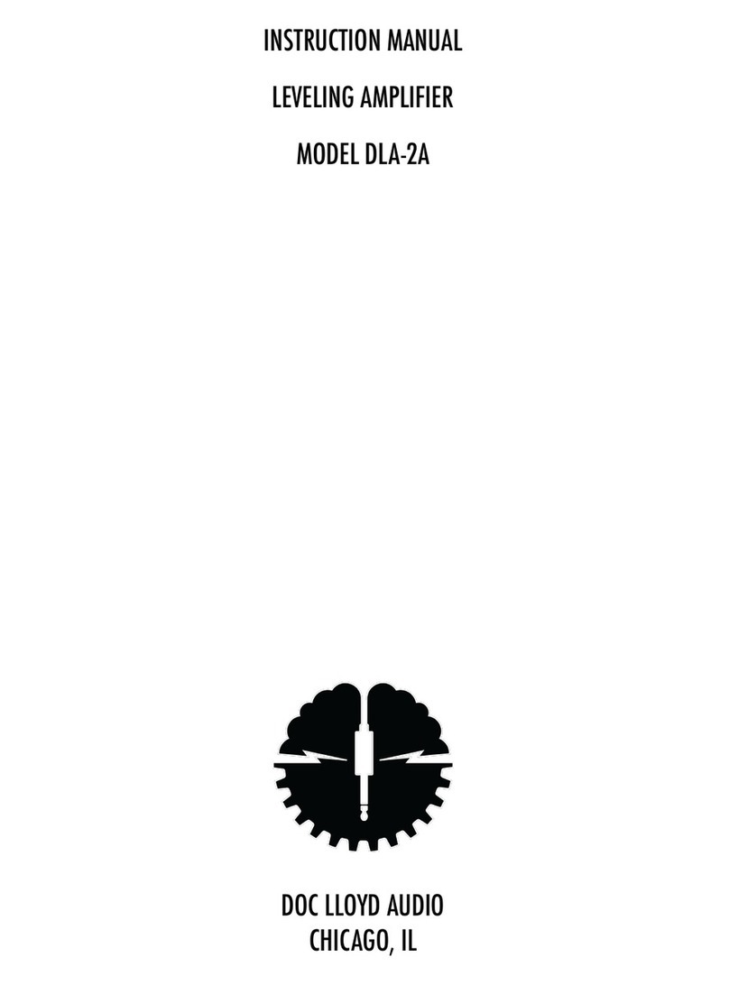 Doc Lloyd Audio DLA-2A instruction manual