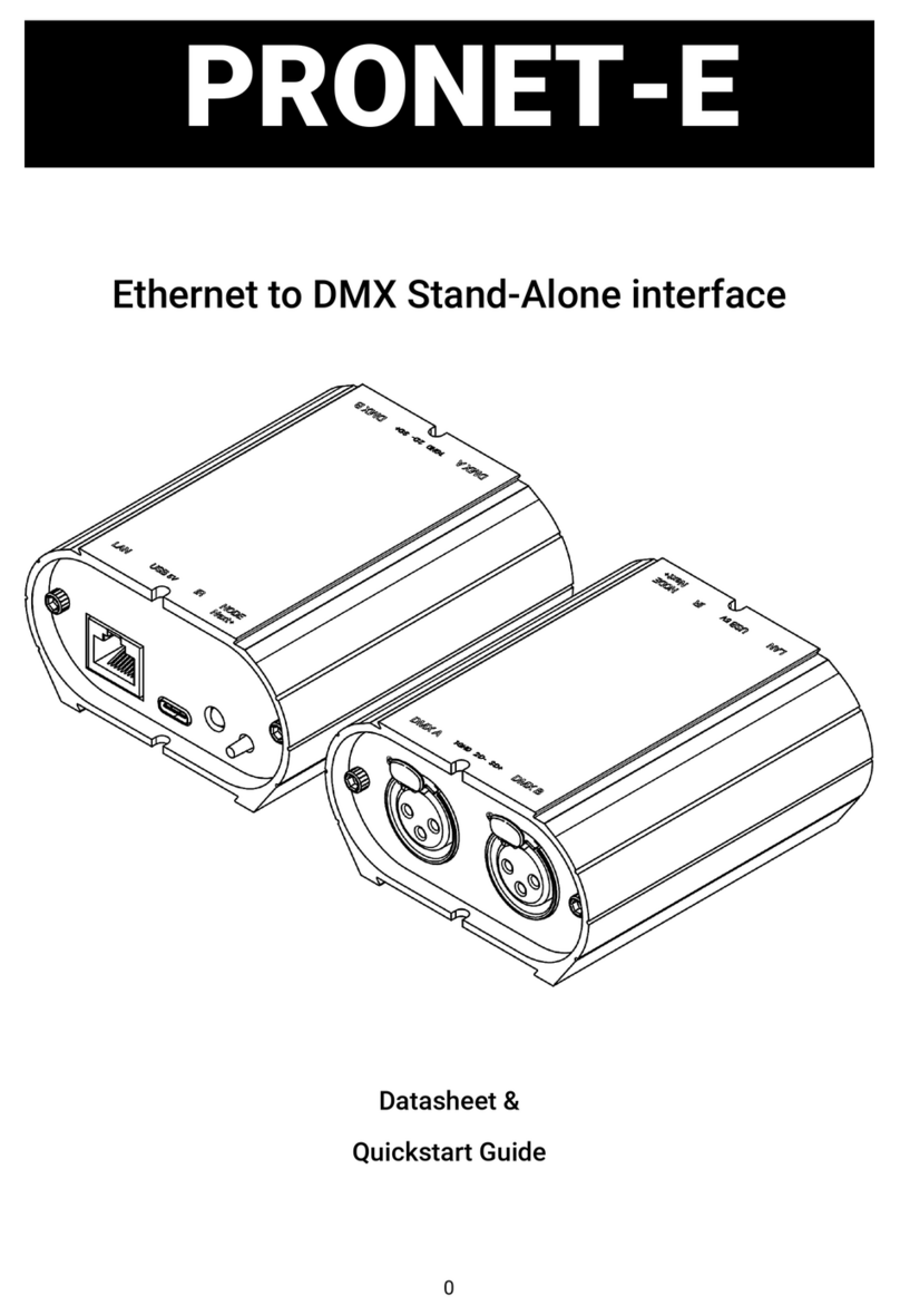 CHROMATEQ PRONET-E quick start guide