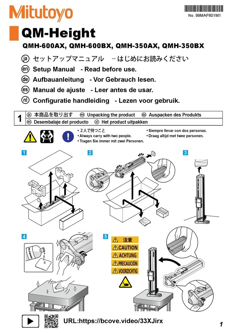 Mitutoyo QM-Height QMH-600AX User guide