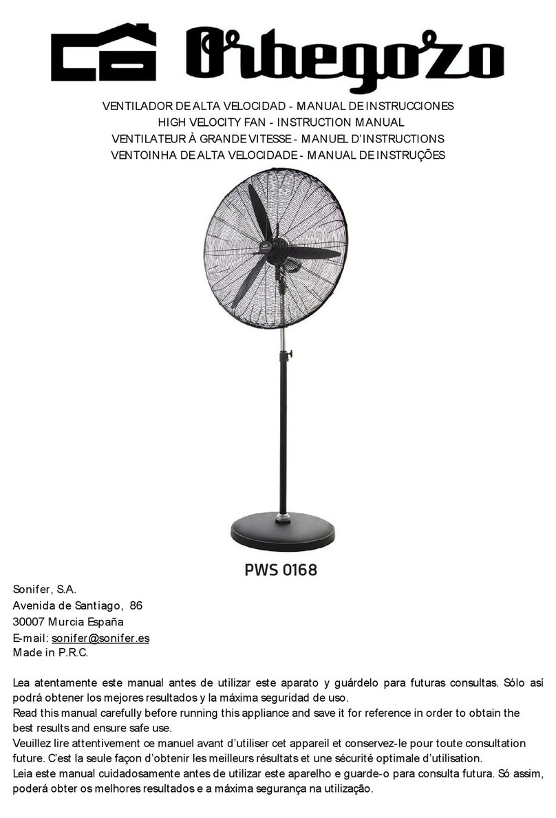 Orbegozo PWS 0168 User manual