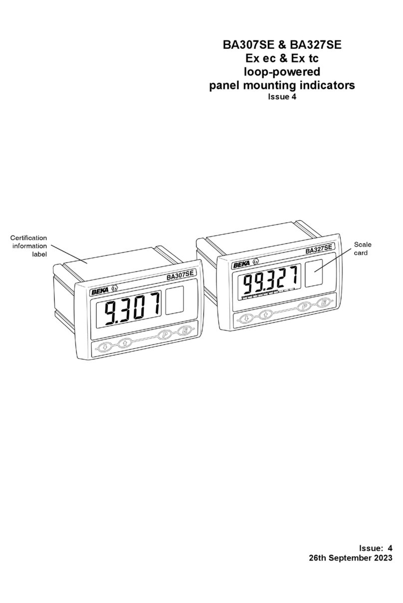 BEKA BA307SE User manual