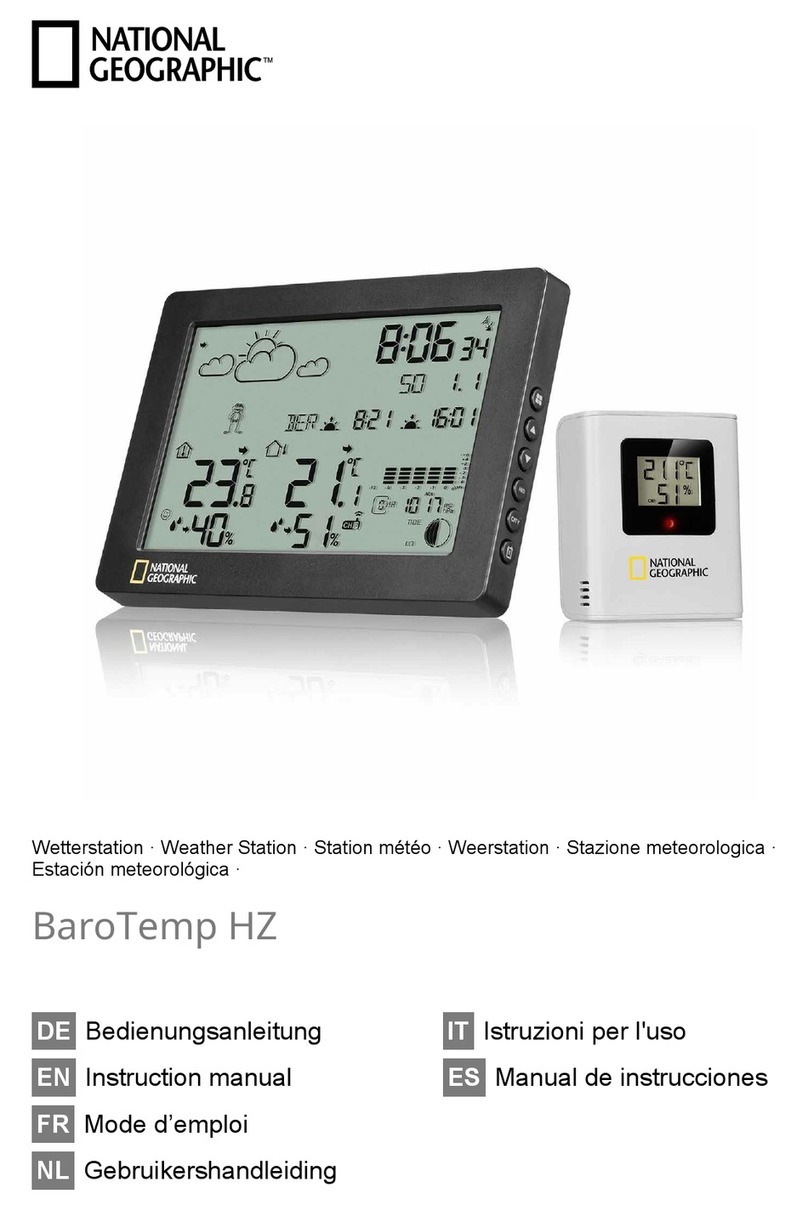National Geographic BaroTemp HZ instruction manual