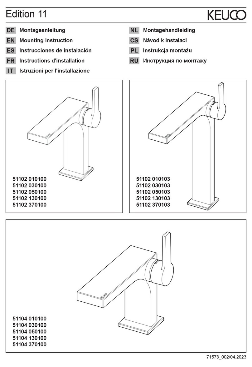 KEUCO Edition 11 51102 010100 Mounting instruction