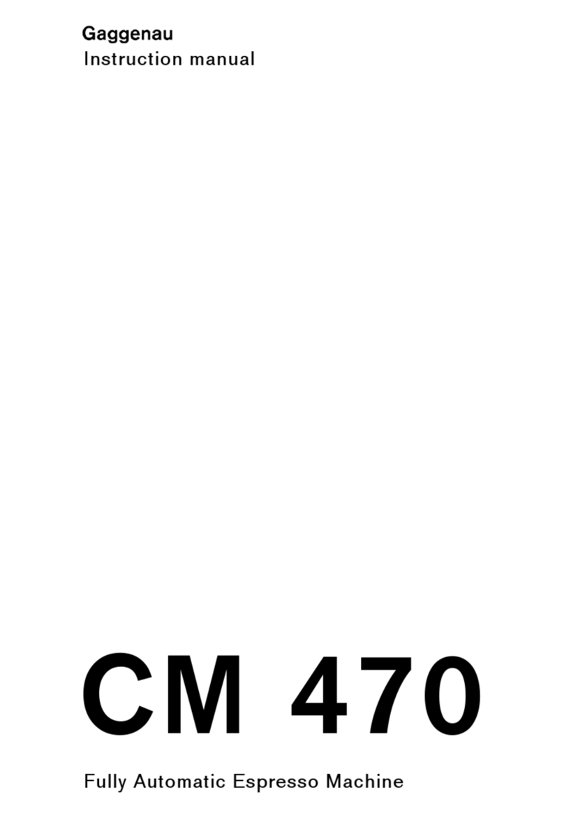 Gaggenau CM470111 User manual