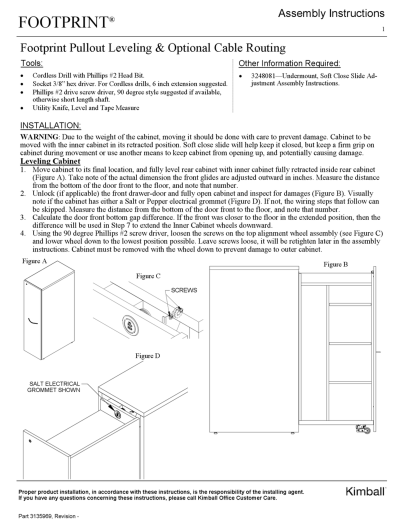 Kimball FOOTPRINT Assembly instructions Kimball FOOTPRINT Assembly instructions
