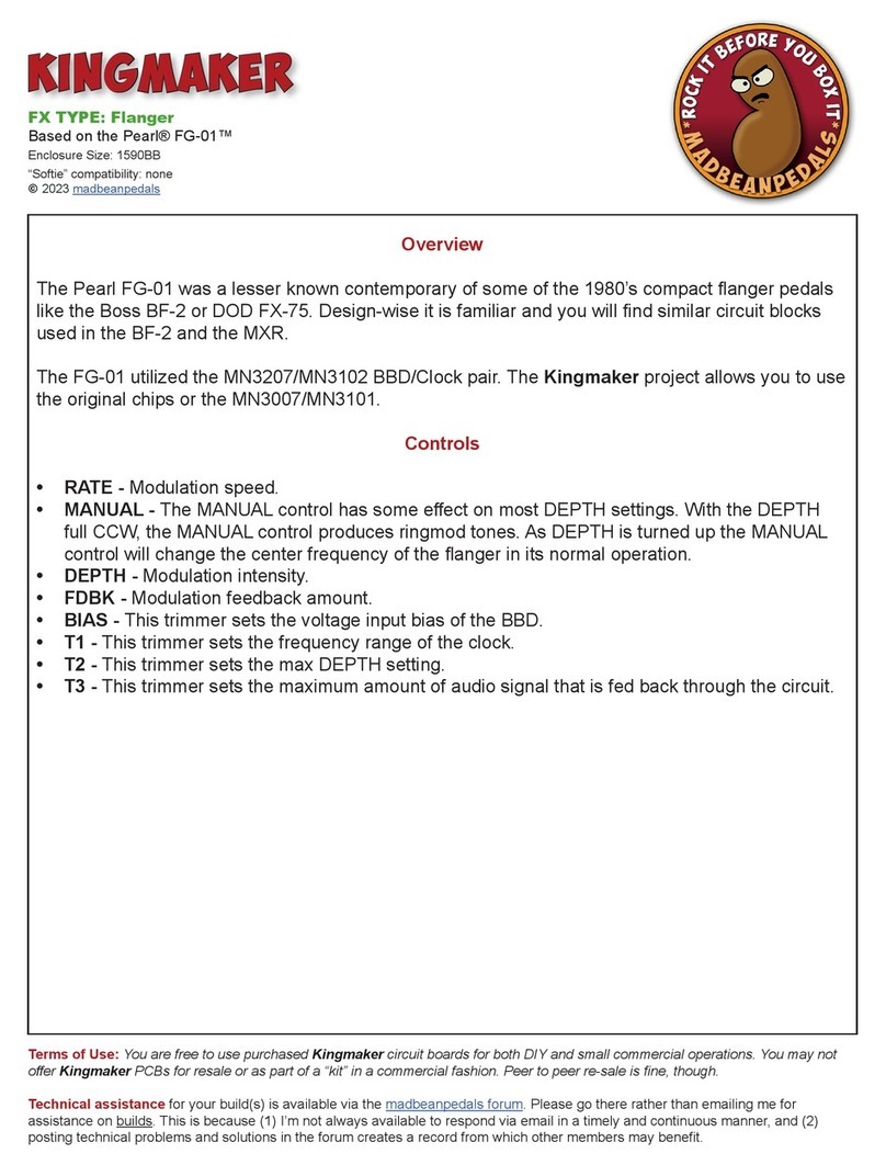 Mad Bean Pedals KINGMAKER manual