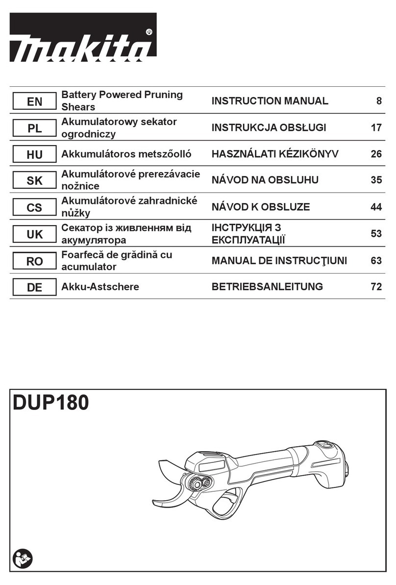 Makita DUP180 User manual Makita DUP180 User manual