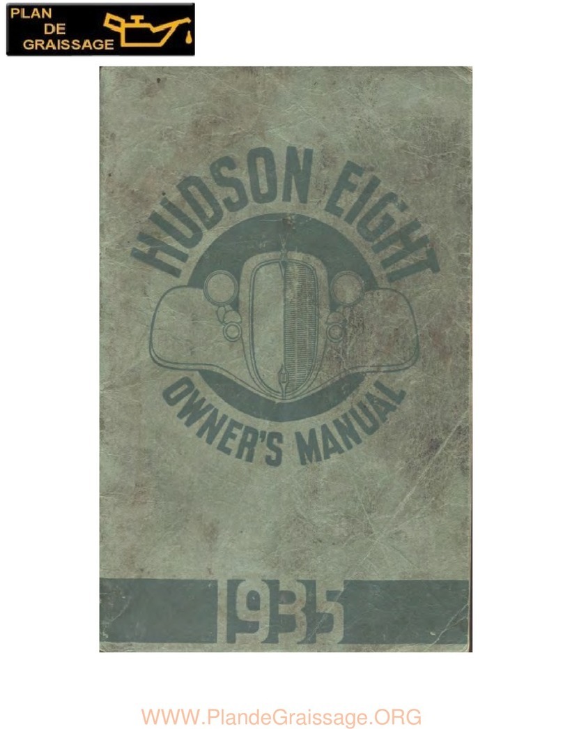 Hudson HT Special 8 1935 User manual