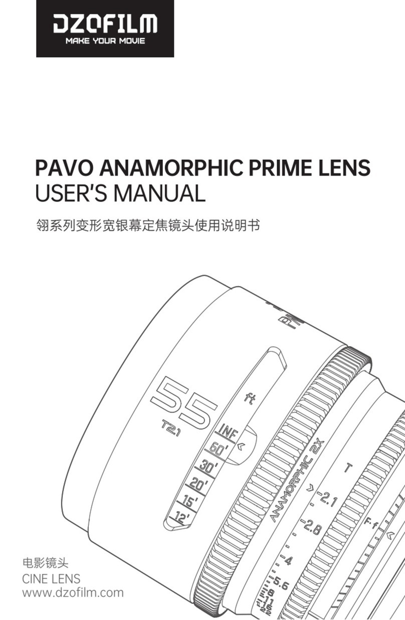 DZOFILM PAVO ANAMORPHIC PRIME user manual