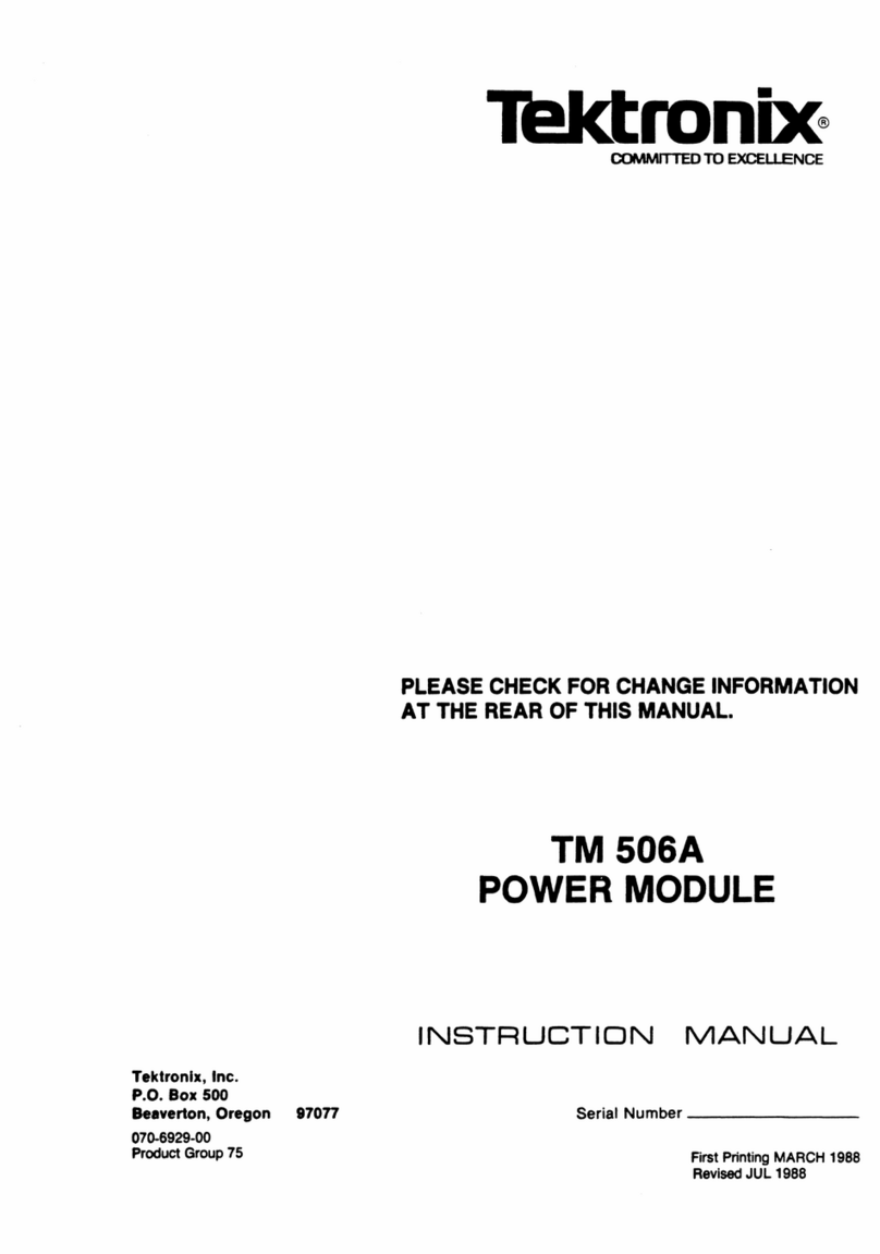 Tektronix TM 506A User manual