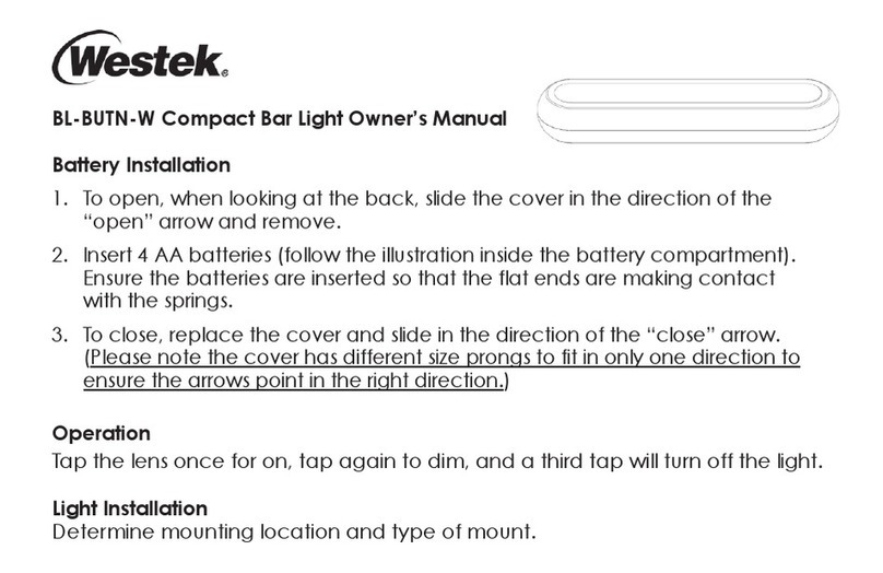 AmerTac Westek BL-BUTN-W owner's manual