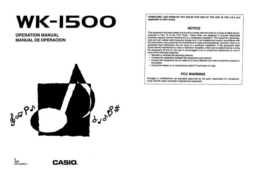 Casio WK-1500 User manual
