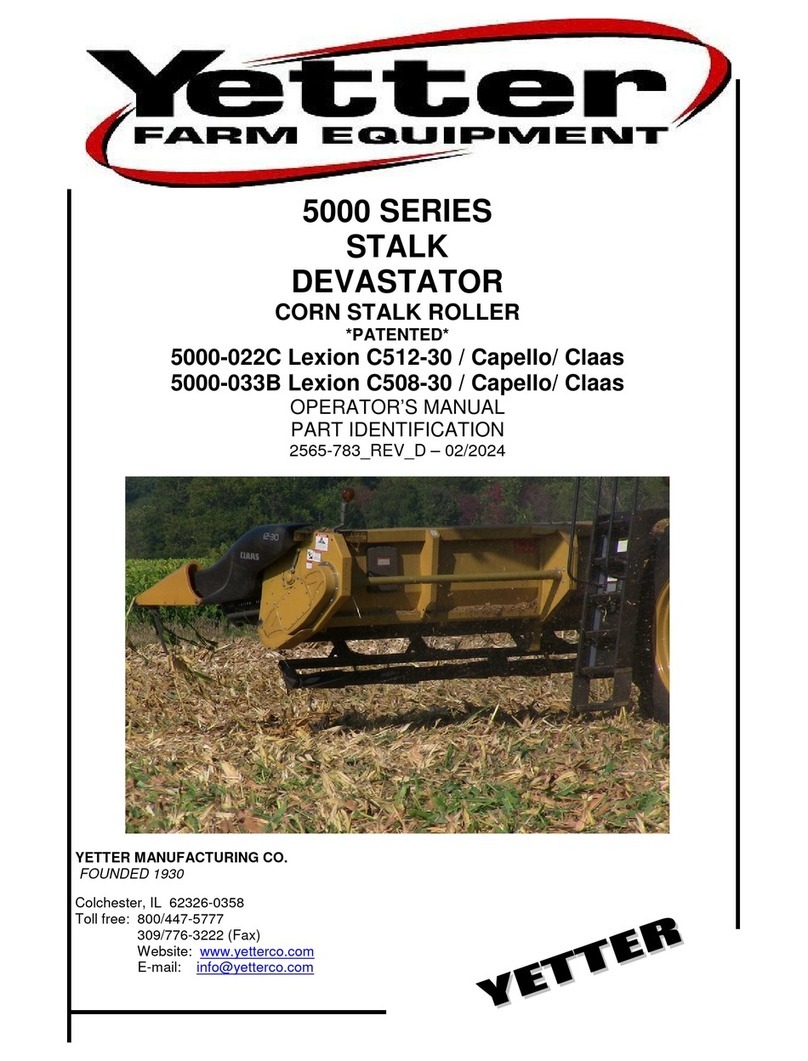 Yetter 5000-022C User manual
