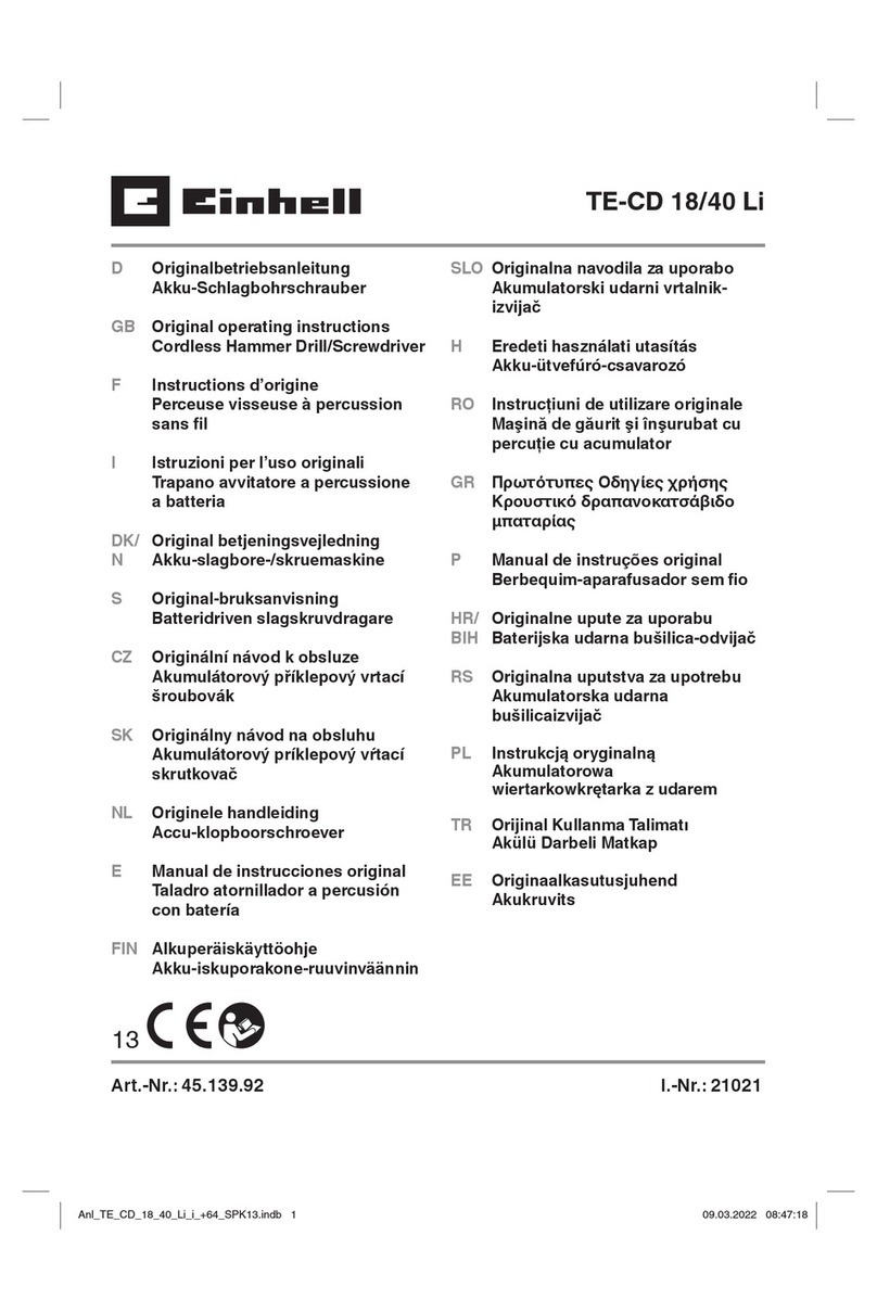 EINHELL 45.139.92 User manual